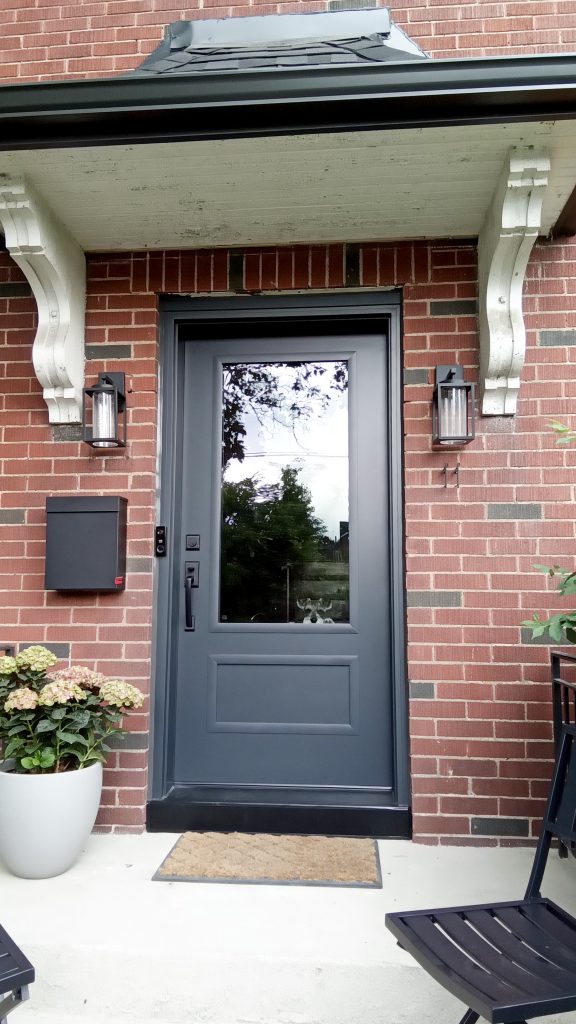 Transform Your Entryway With A Stylish Fiberglass Door Painted In Iron