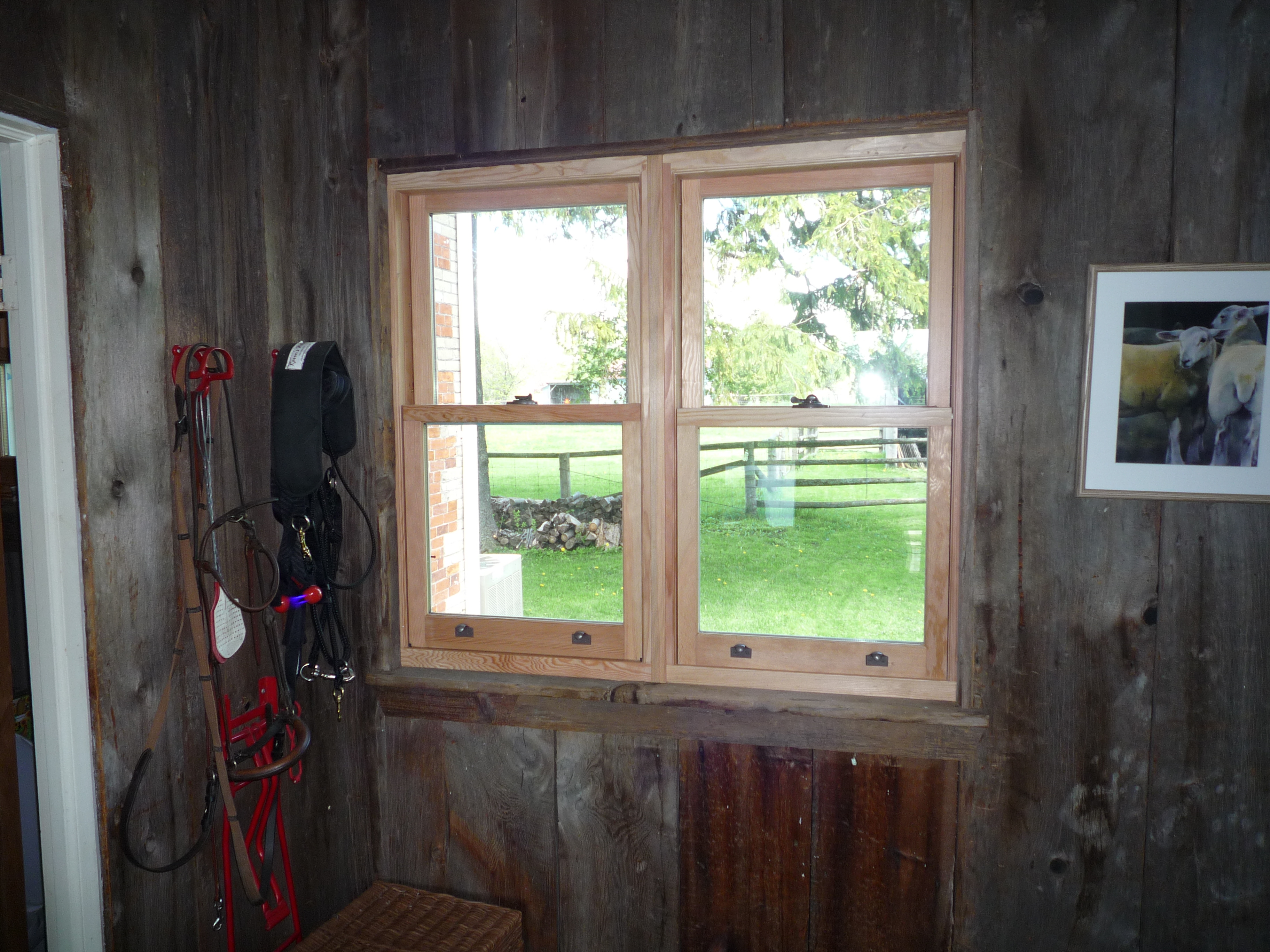 Barn Board Wood Windows Fieldstone Windows