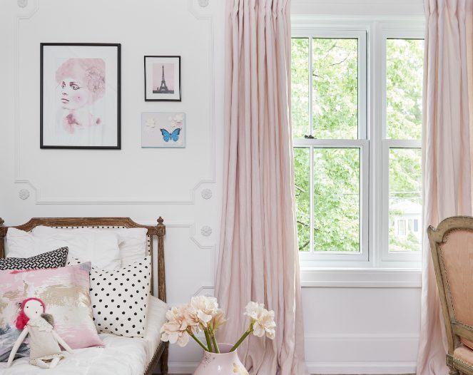 white bedroom window - girls room