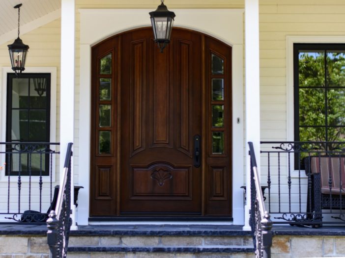 solid mahogany entry door