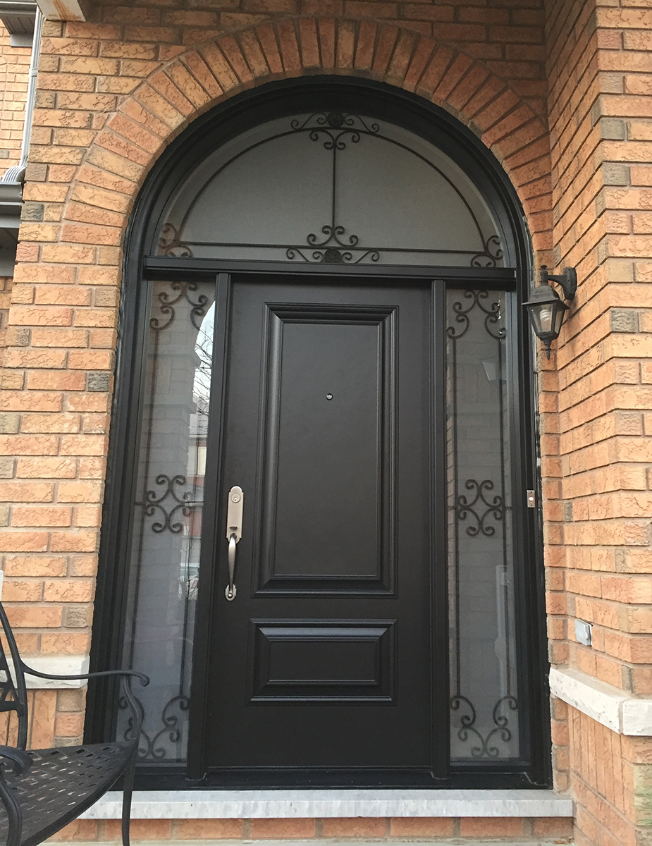 Black Fiberglass Front Door - Richmond Hill | Fieldstone Windows ...