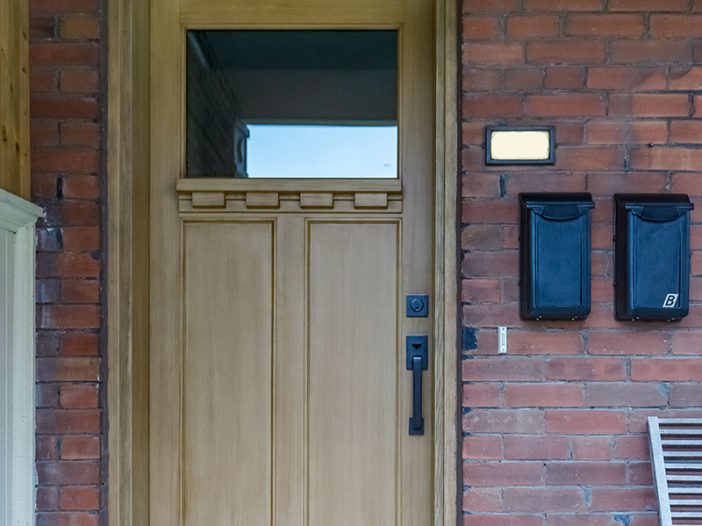 craftsmans style fiberglass door