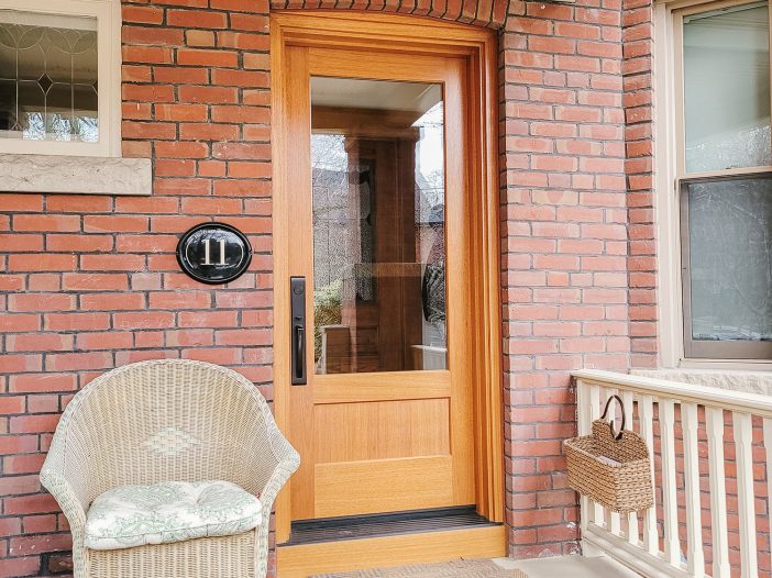 single wood entry door