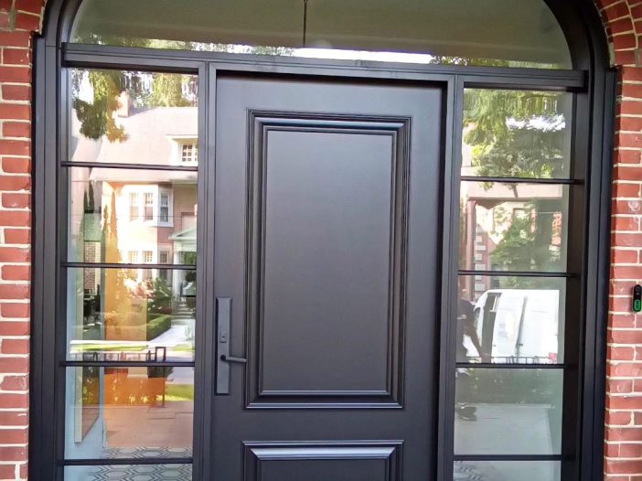 fiberglass door with executive panels
