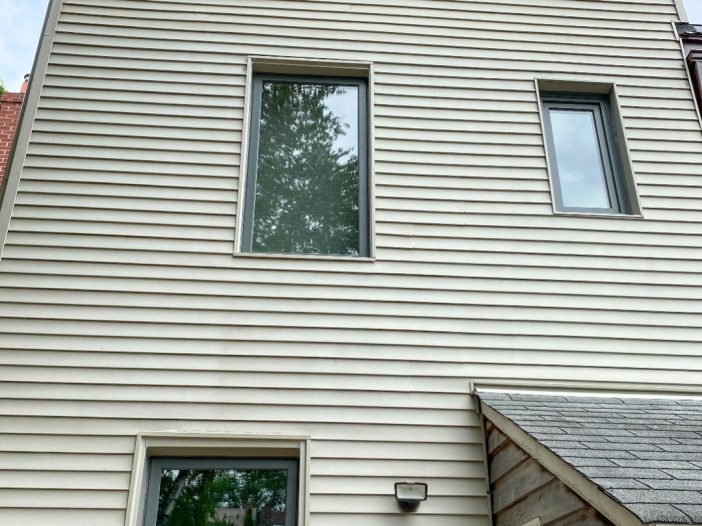 vinyl casement windows painted slate