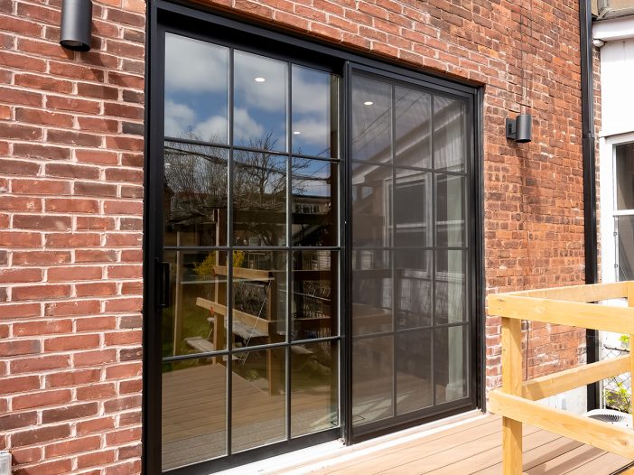 modern vinyl sliding doors exterior