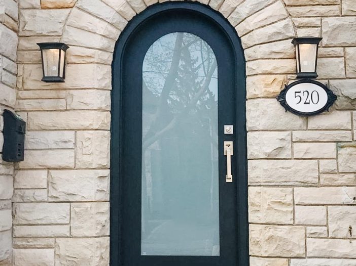 arch top fiberglass door