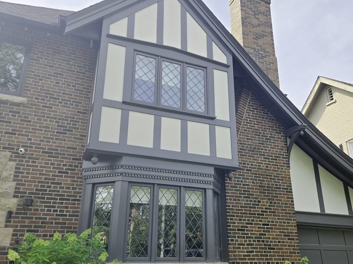 custom wood windows exterior