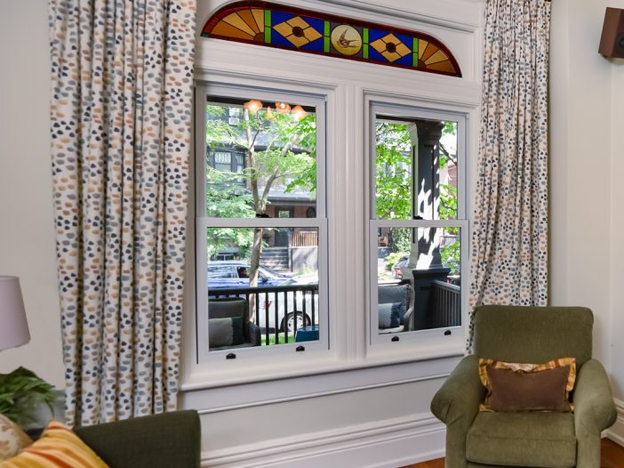 Metal-Clad-Wood double hung windows - living room