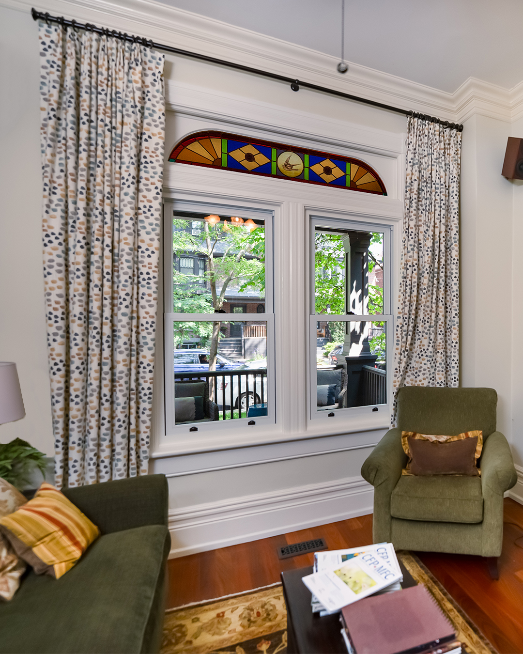 Metal-Clad-Wood double hung windows - living room