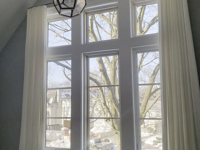 Wood Windows with Iron Ore Aluminum Cladding & Colonial Grilles - interior