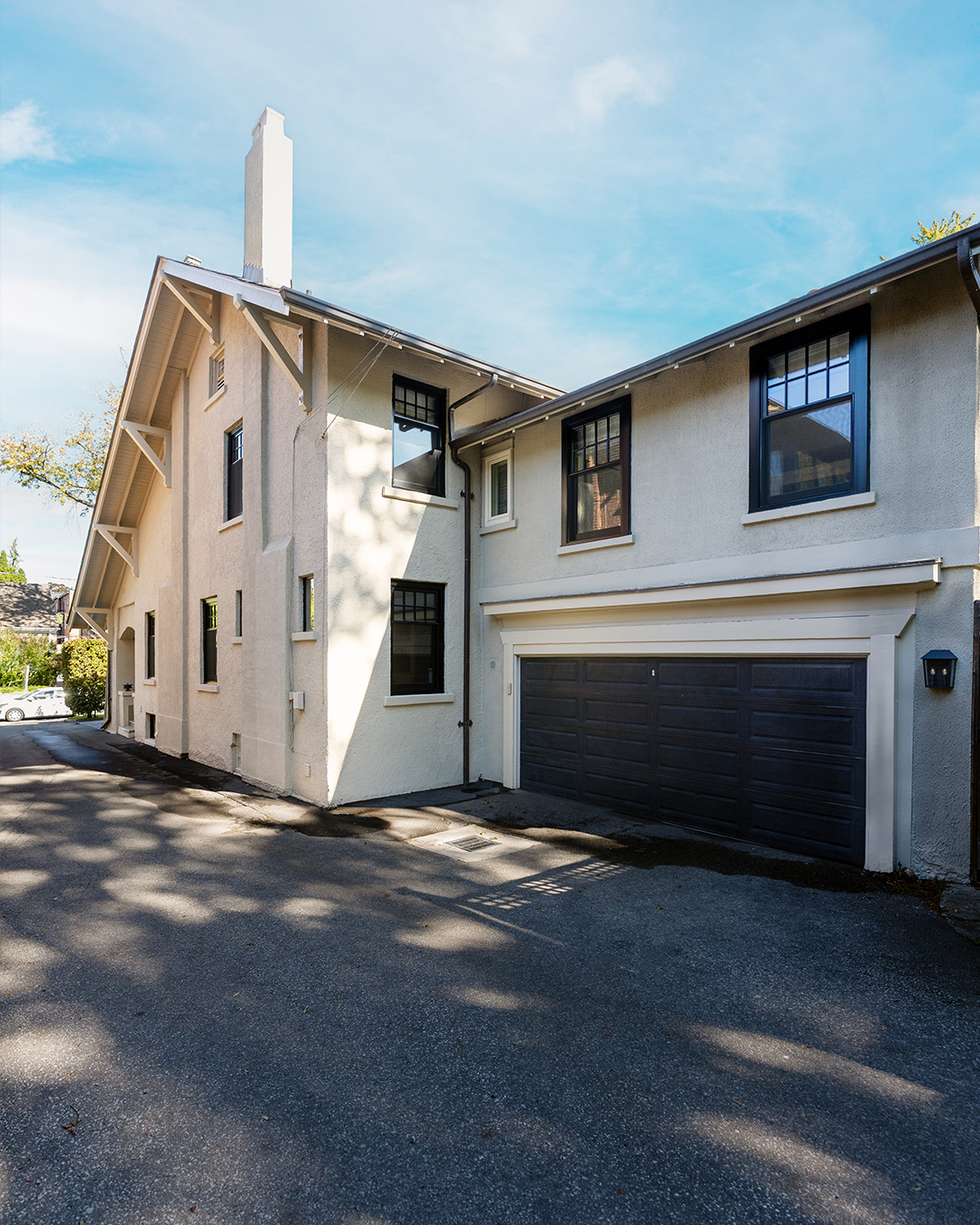 black single hung metal clad windows - garage