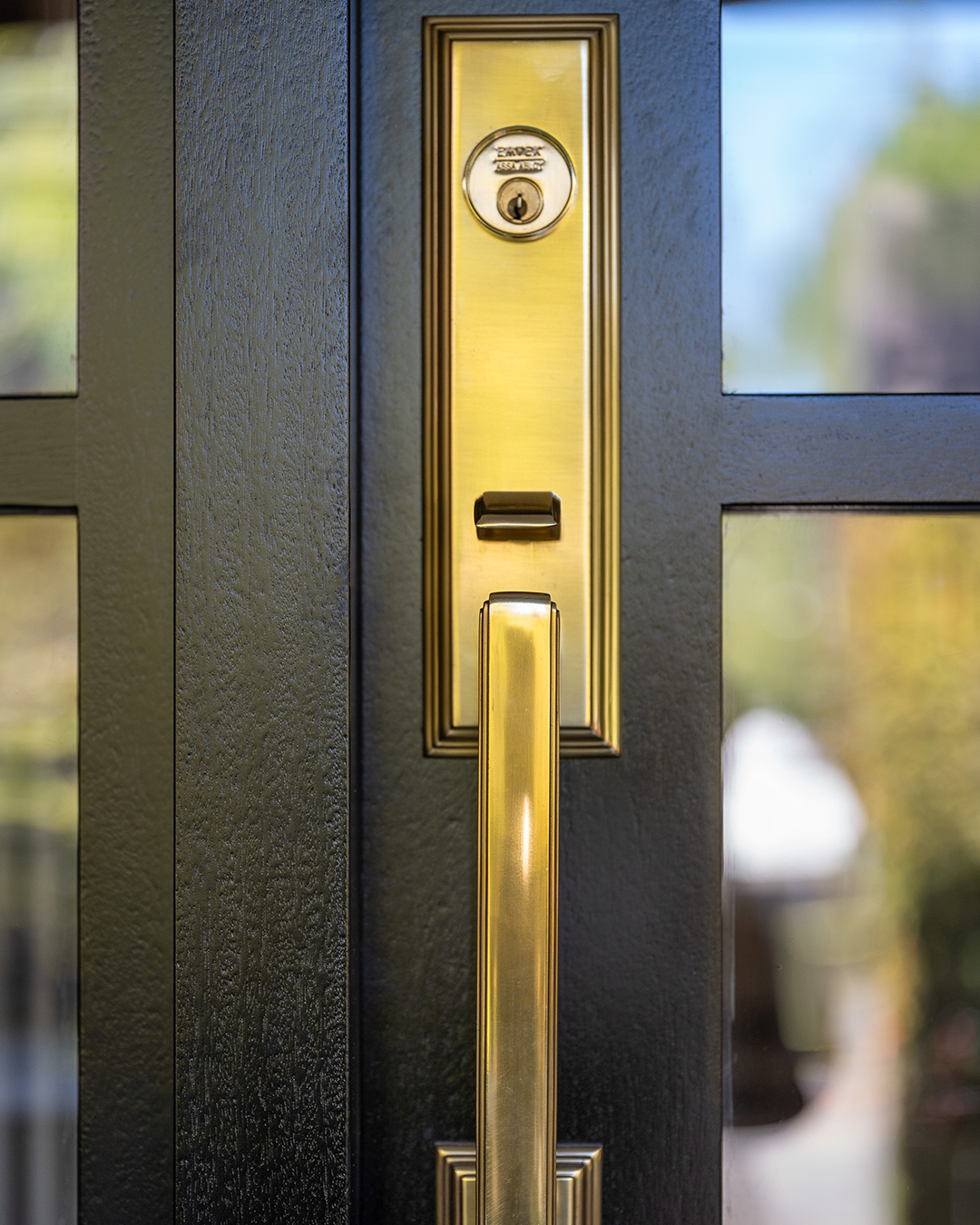 door hardware close up - exterior