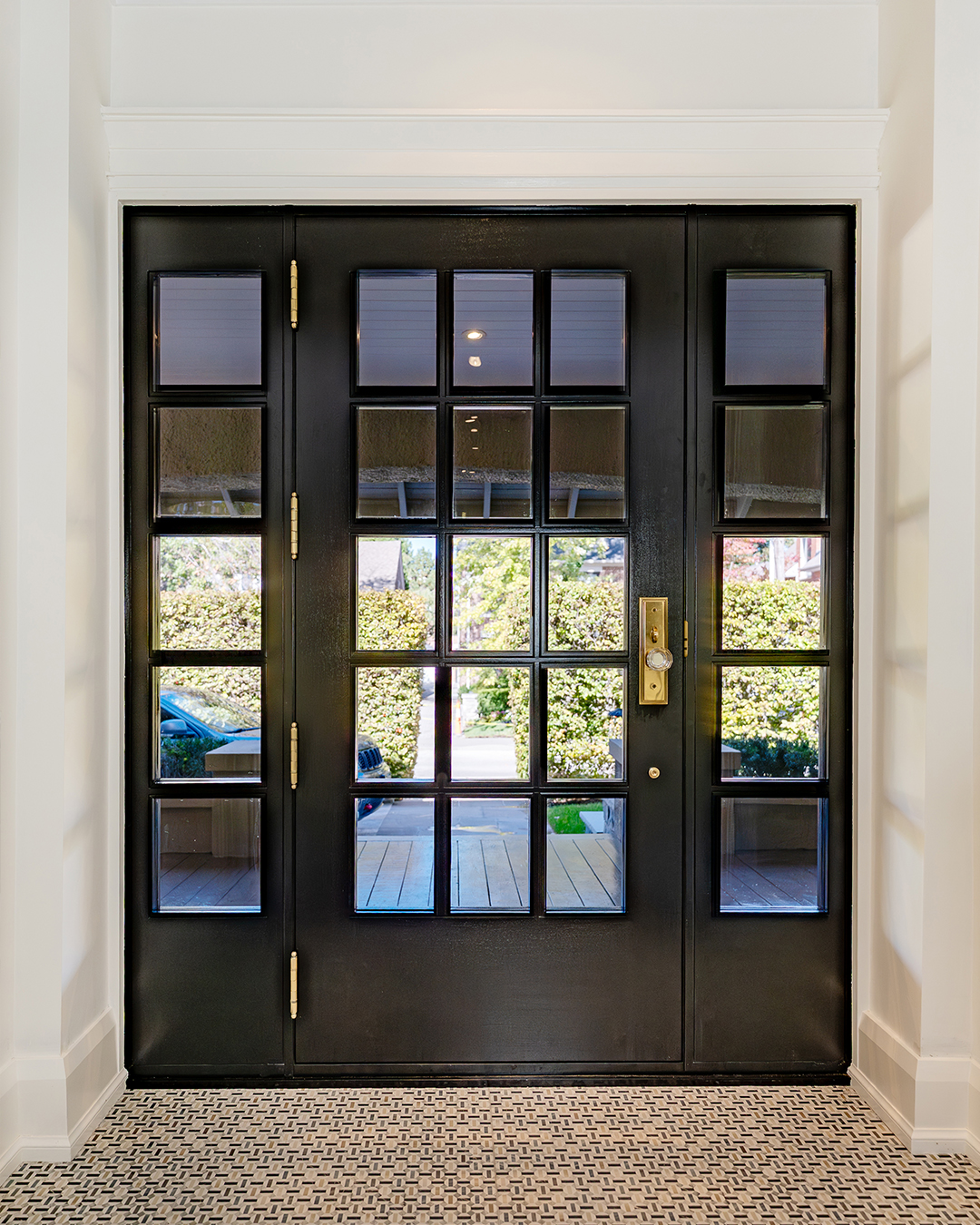 solid mahogany wood door - interior