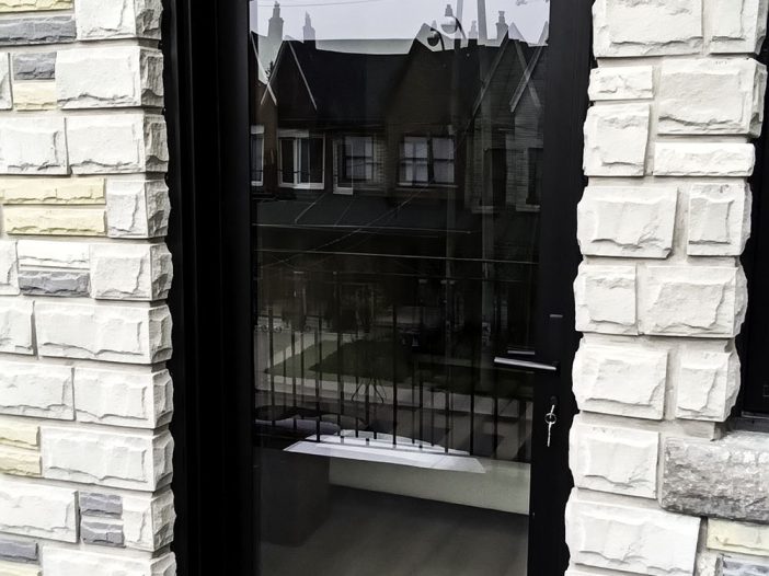 fiberglass rail stile glass door
