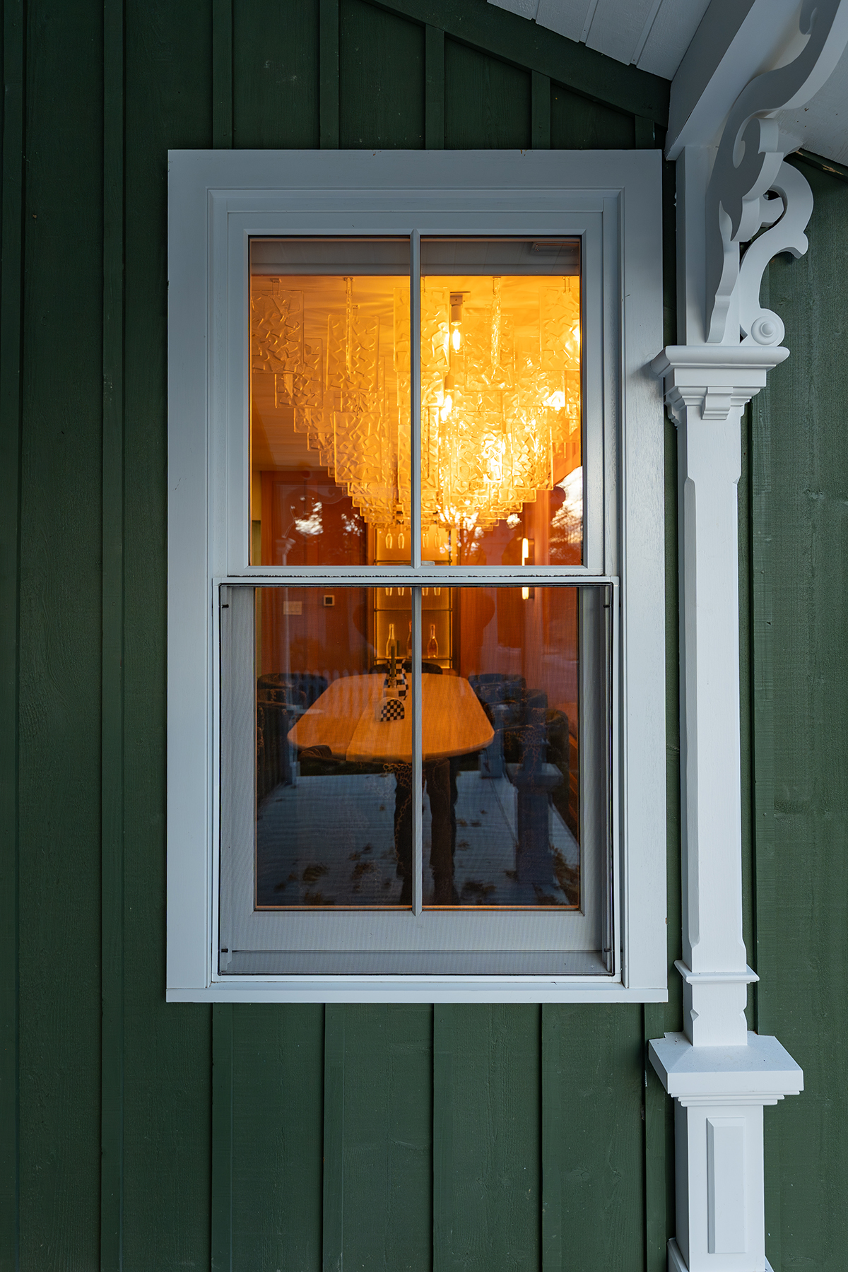 single hung hardwood windows - single window exterior